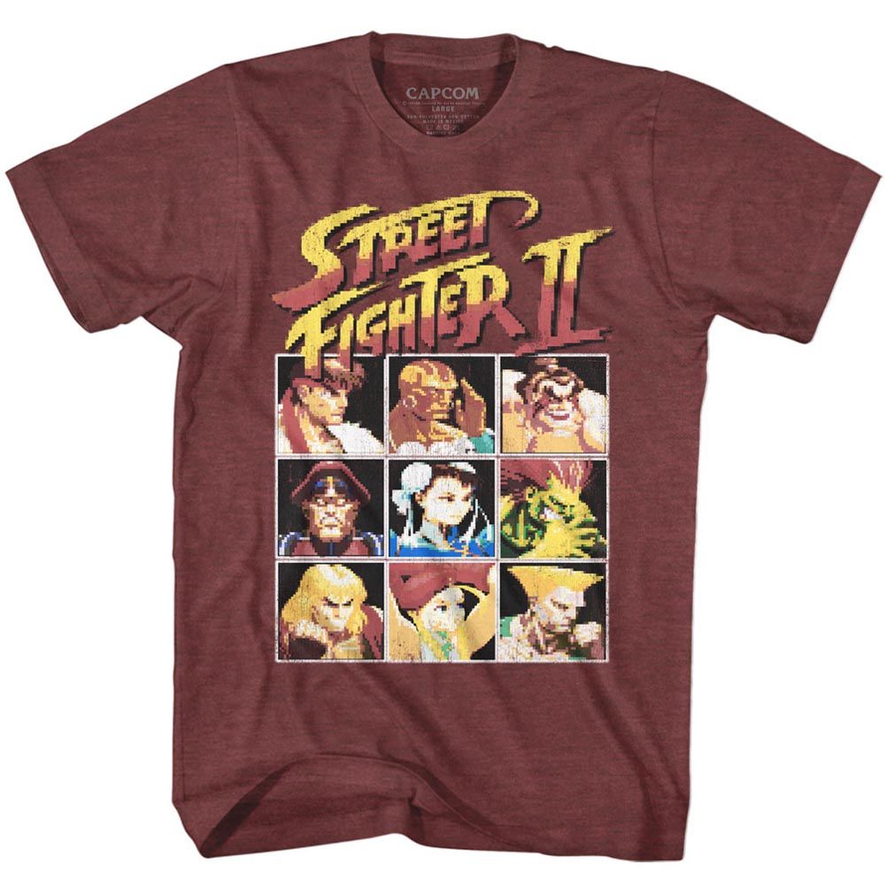 Street Fighter - 8BIT Adult Shirt