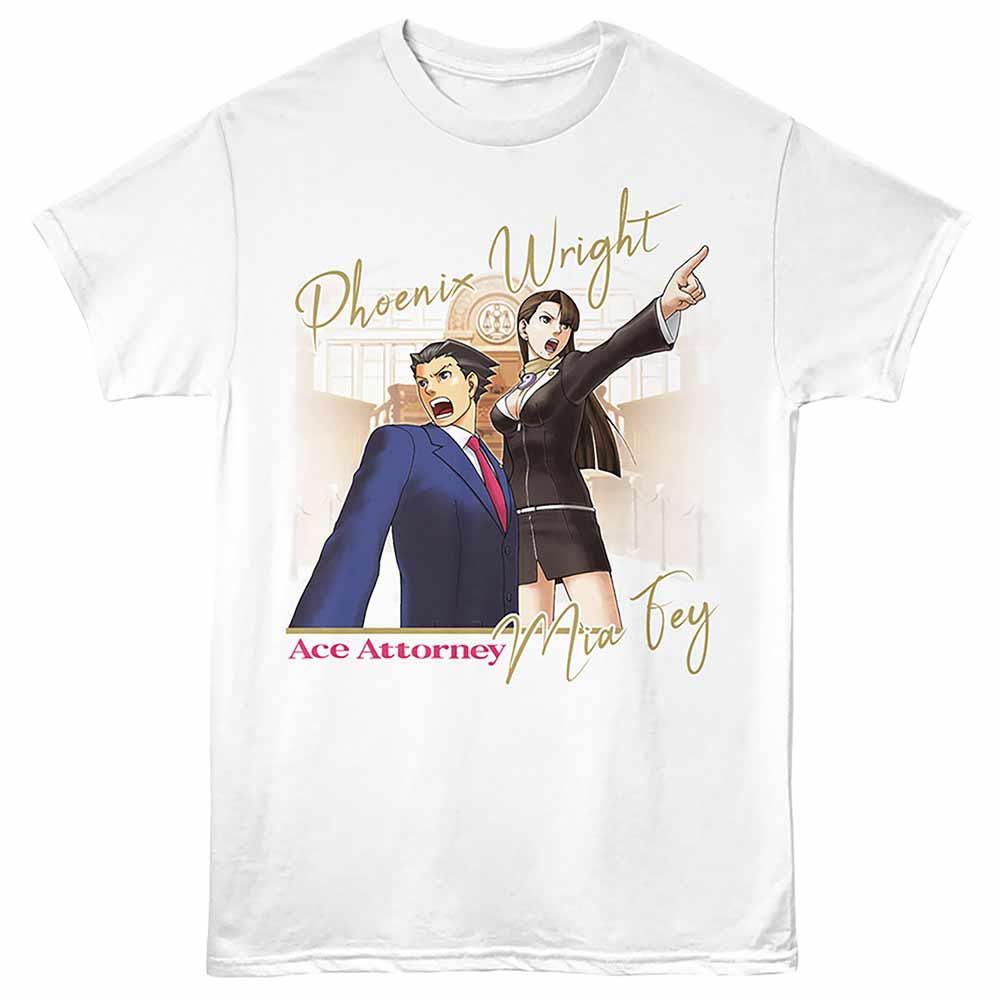 Ace Attorney - ACE ATTORNEY WRIGHT AND FEY Adult Shirt