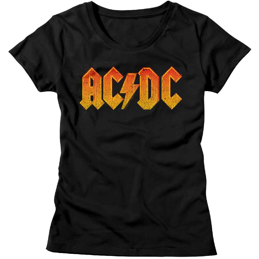 AC/DC - DISTRESS ORANGE Adult Shirt