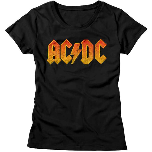 AC/DC - DISTRESS ORANGE Adult Shirt
