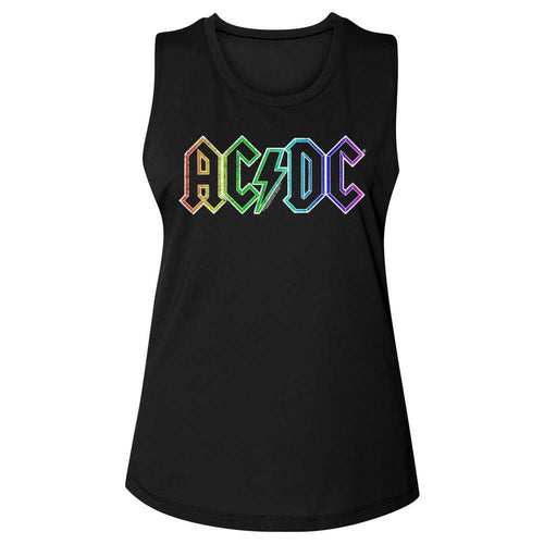 AC/DC - RAINBOW LOGO Adult Shirt