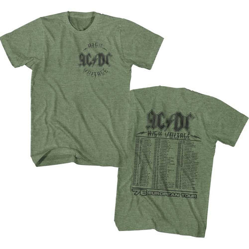 AC/DC - HV 76 TOUR Adult Shirt