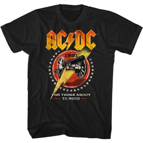 AC/DC - CANNON LIGHTNING Adult Shirt