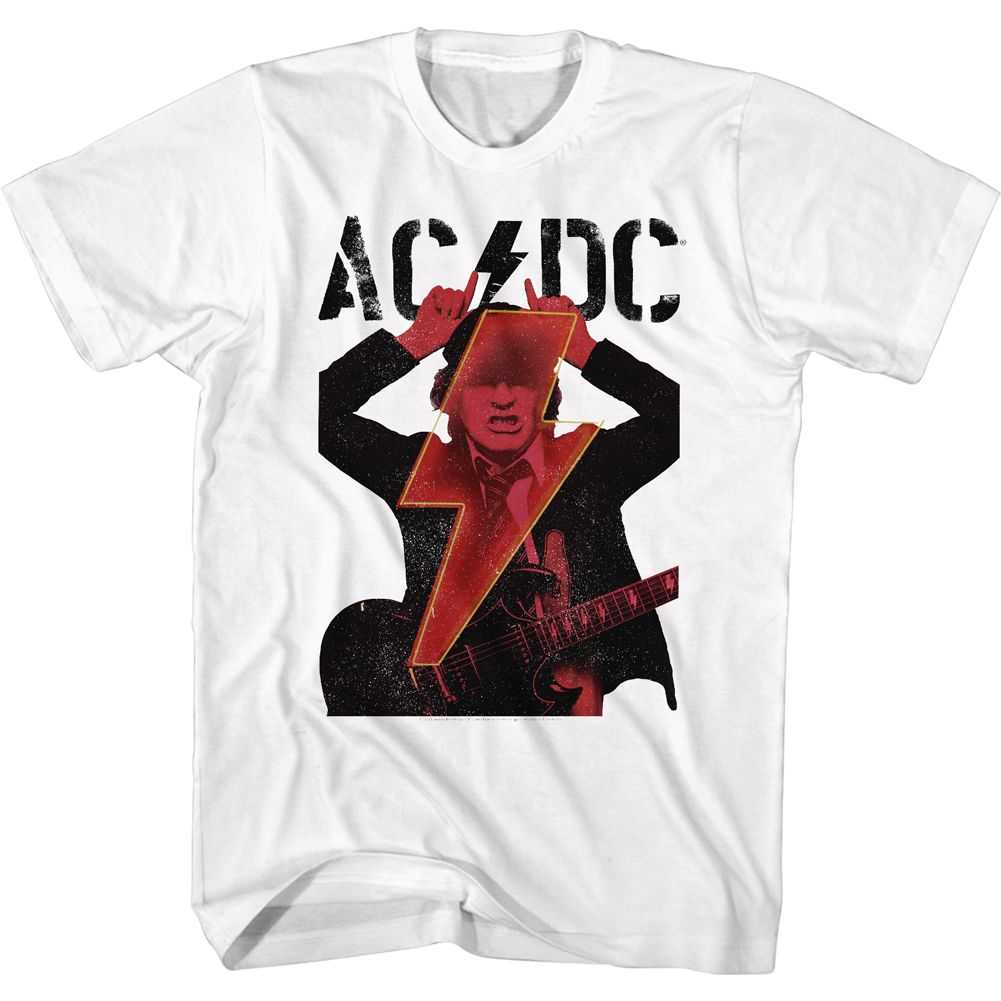 AC/DC - ANGUS HORNS AND BOLT Adult Shirt