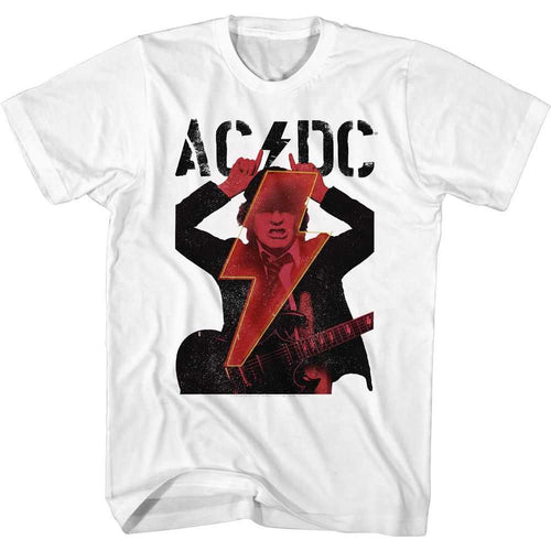 AC/DC - ANGUS HORNS AND BOLT Adult Shirt