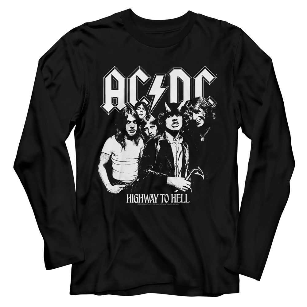 AC/DC - ACDC BW HIGHWAY PHOTO Adult Shirt