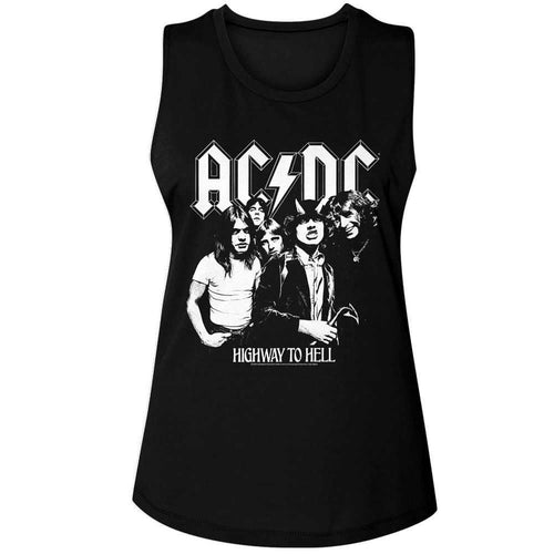 AC/DC - ACDC BW HIGHWAY PHOTO Adult Shirt
