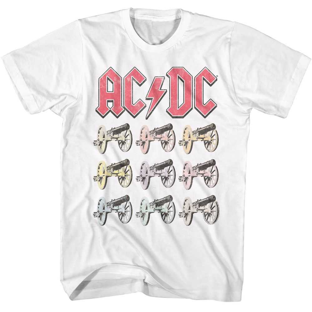 AC/DC - ACDC MULTI COLOR CANNONS Adult Shirt
