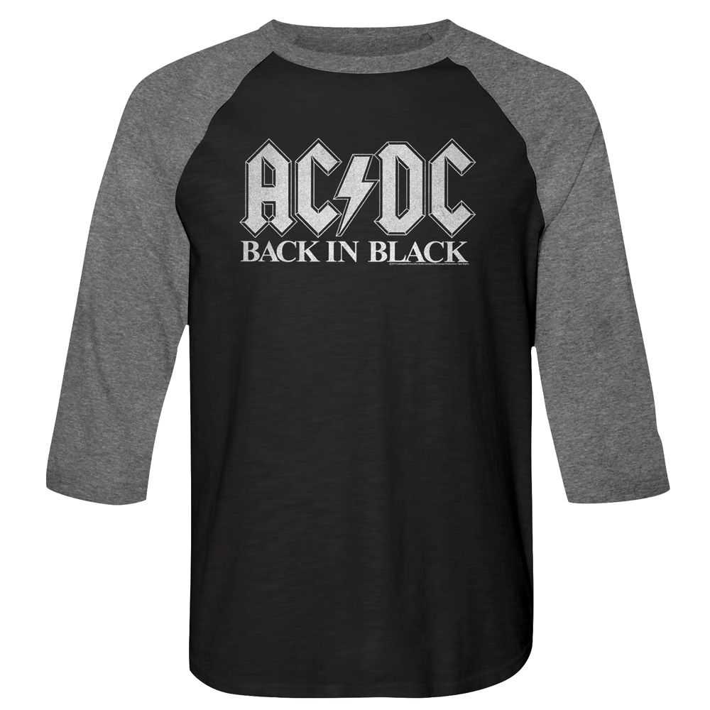 AC/DC - BACK IN BLK 2 Adult Shirt