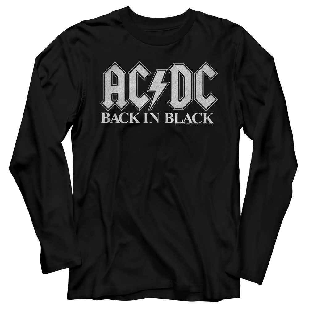 AC/DC - BACK IN BLK 2 Adult Shirt