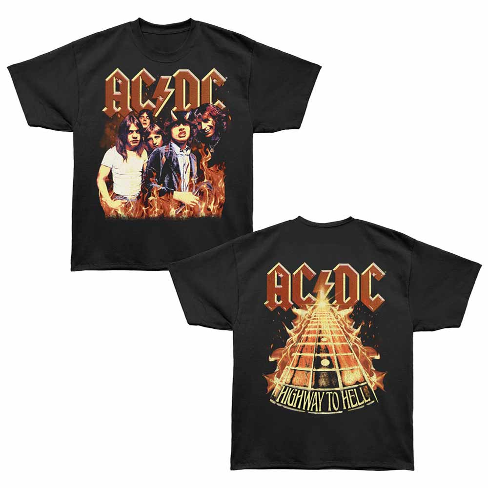 AC/DC - ACDC HIGHWAY TO HELL ROAD F B Adult Shirt