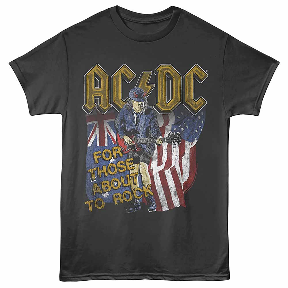 AC/DC - ACDC AUS AND USA FLAGS Adult Shirt