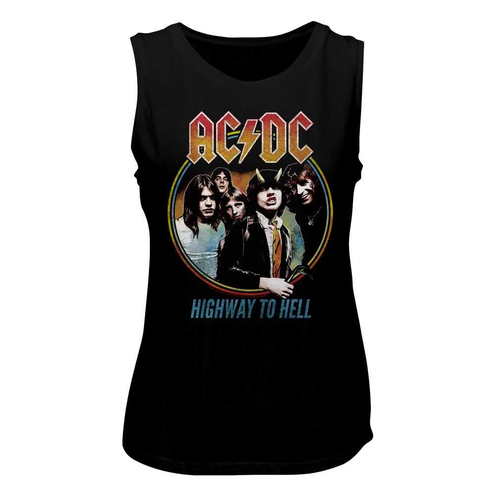 AC/DC - HIGHWAY TO HELL TRICOLOR Adult Shirt