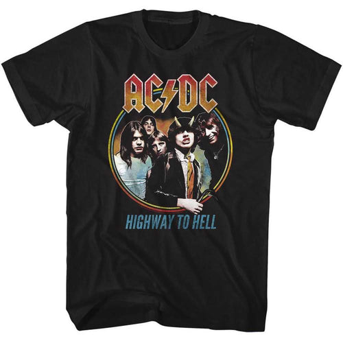 AC/DC - HIGHWAY TO HELL TRICOLOR Adult Shirt