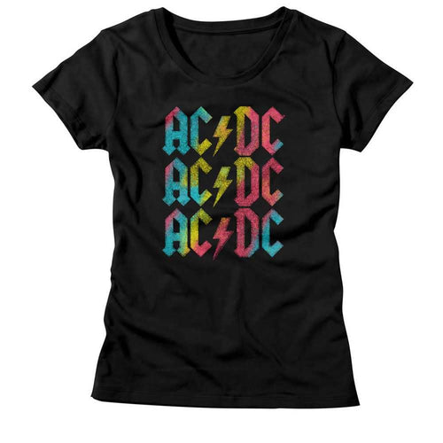 AC/DC - RAINBOW REPEAT Adult Shirt