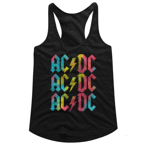 AC/DC - RAINBOW REPEAT Adult Shirt