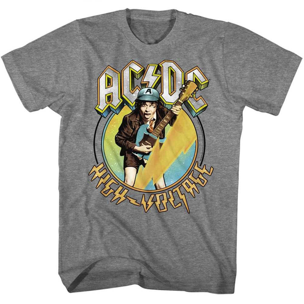 AC/DC - BLUE YELLOW VOLTAGE Adult Shirt