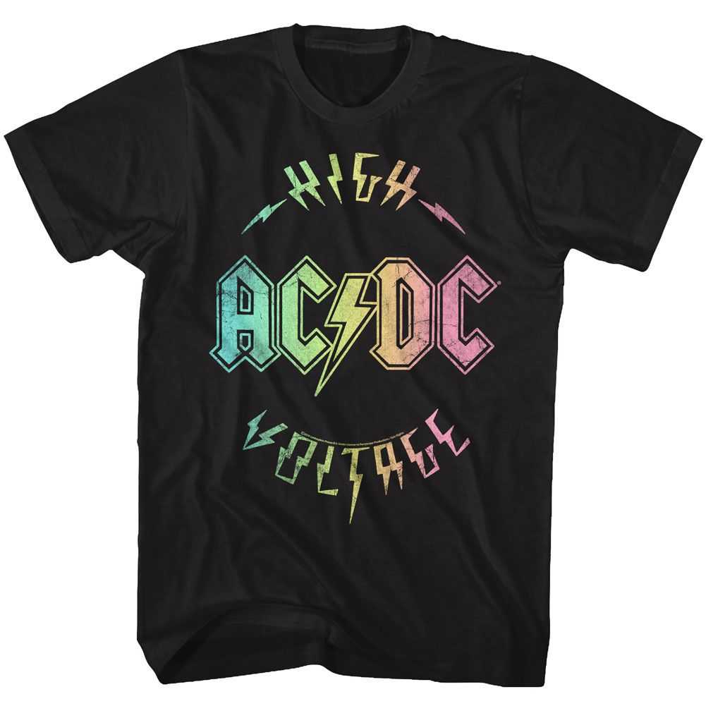 AC/DC - MULTICOLOR VOLTAGE Adult Shirt