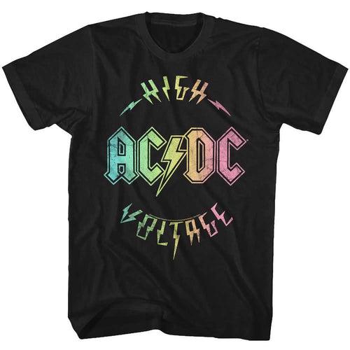 AC/DC - MULTICOLOR VOLTAGE Adult Shirt