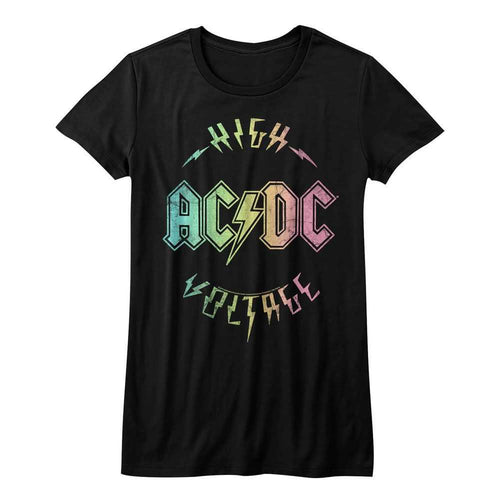 AC/DC - MULTICOLOR VOLTAGE Adult Shirt