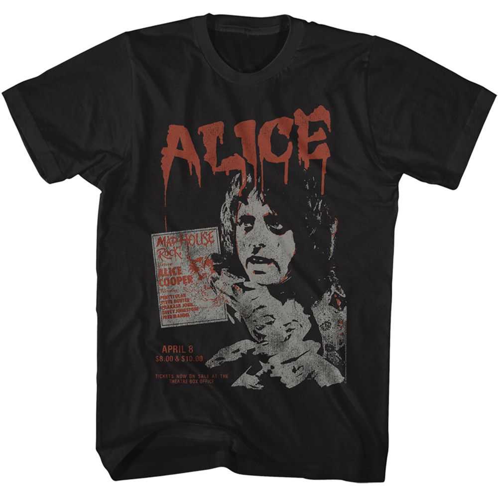 Alice Cooper - ALICE COOPER MADHOUSE ROCK Adult Shirt