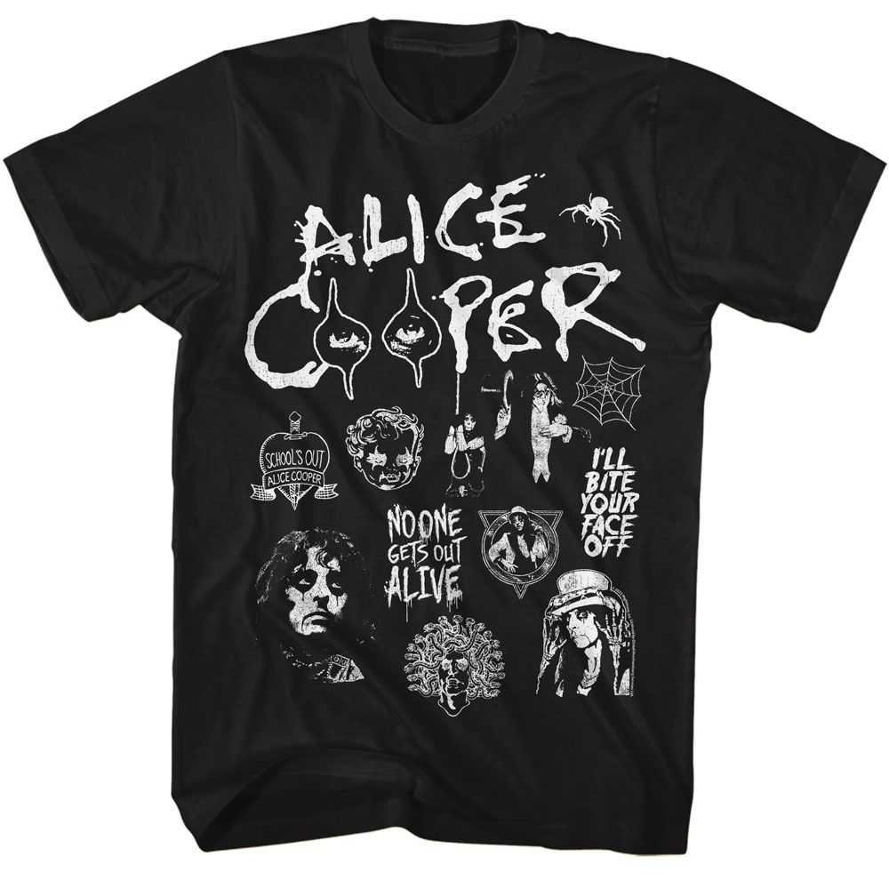 Alice Cooper - ALICE COOPER COLLAGE Adult Shirt