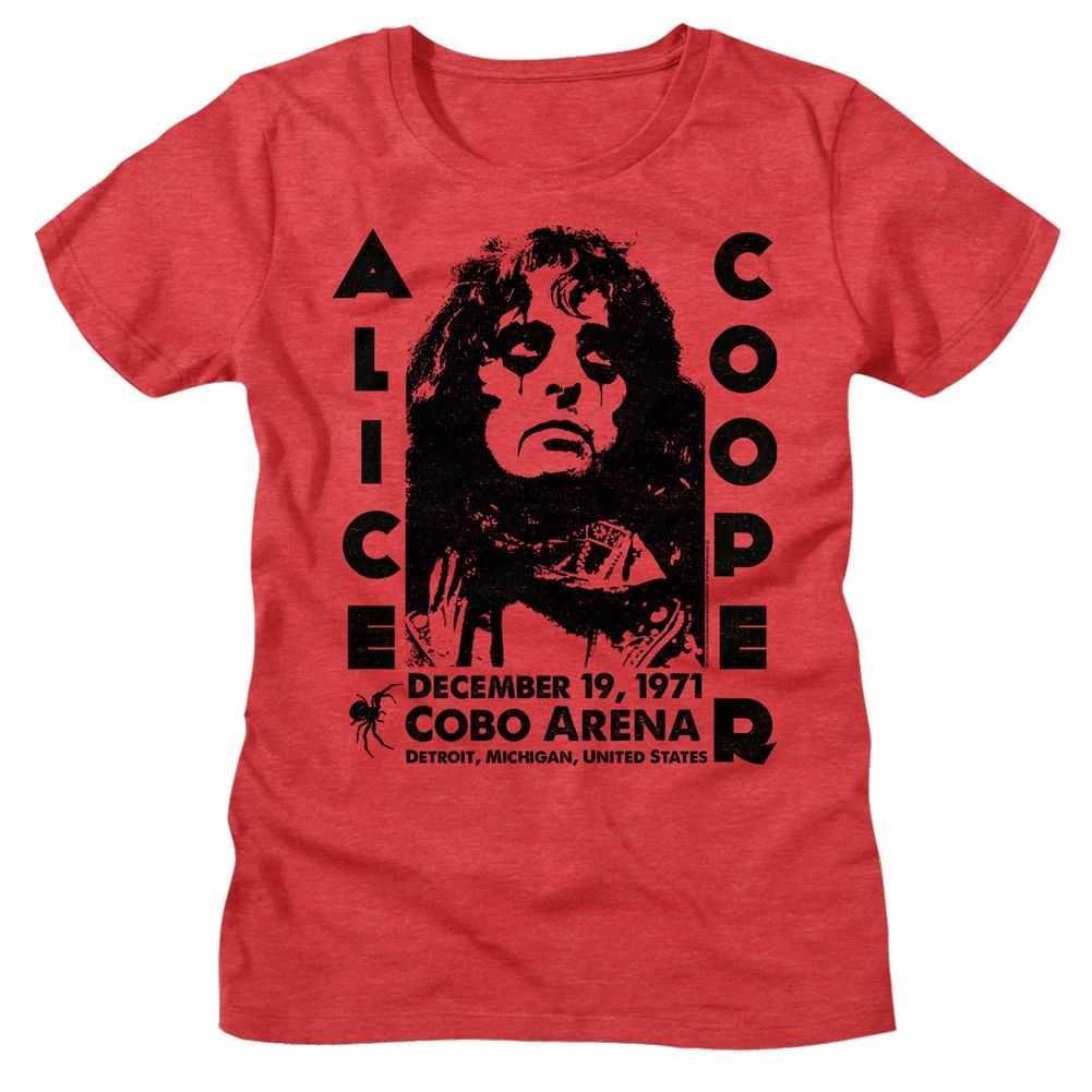 Alice Cooper - ALICE COOPER COBO ARENA 1971 Adult Shirt