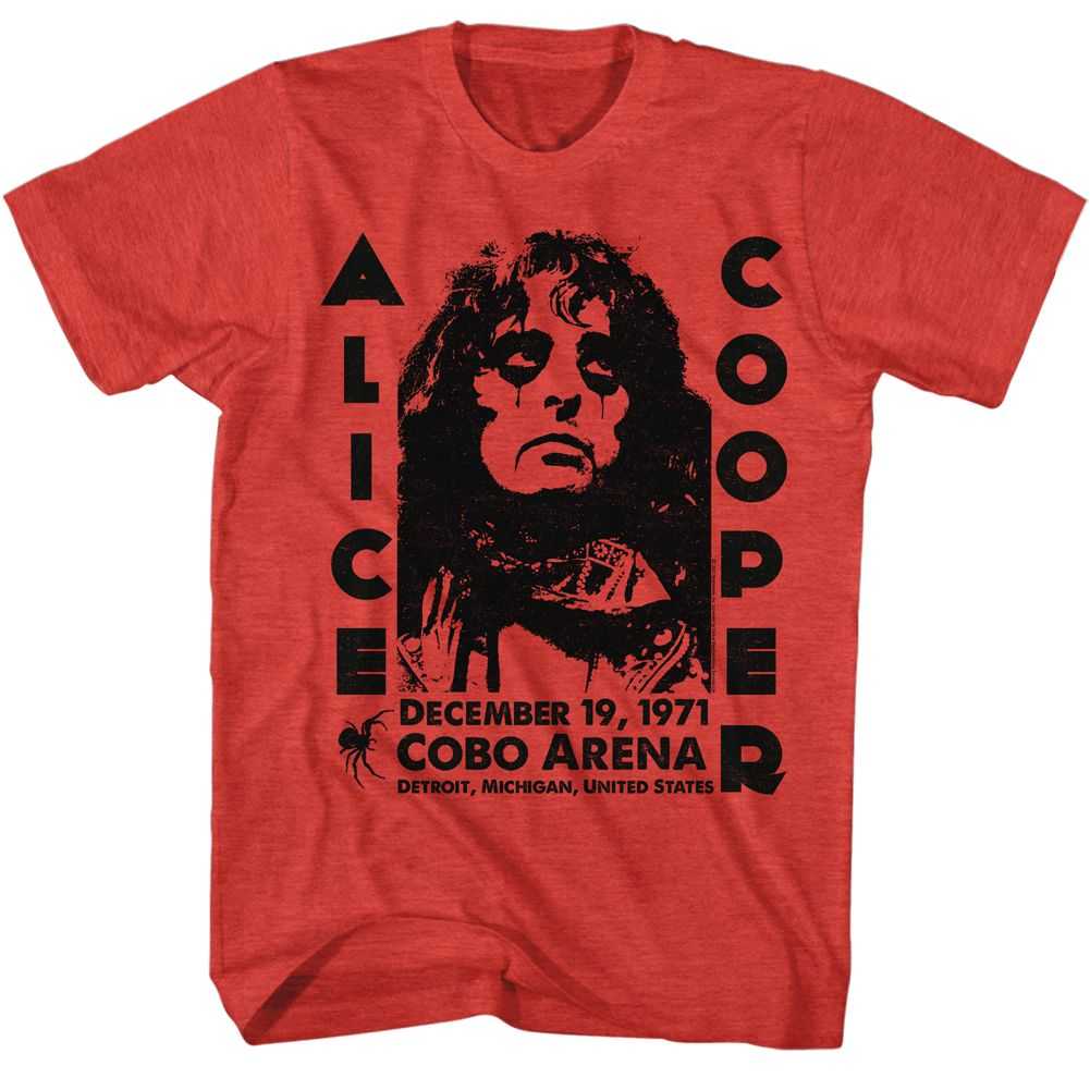 Alice Cooper - ALICE COOPER COBO ARENA 1971 Adult Shirt