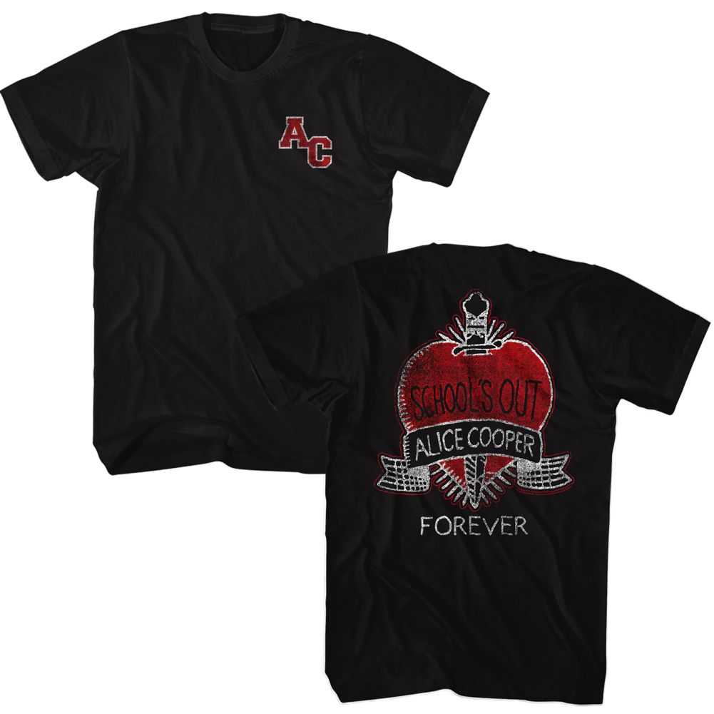 Alice Cooper - ALICE COOPER SCHOOLS OUT VARSITY Adult Shirt