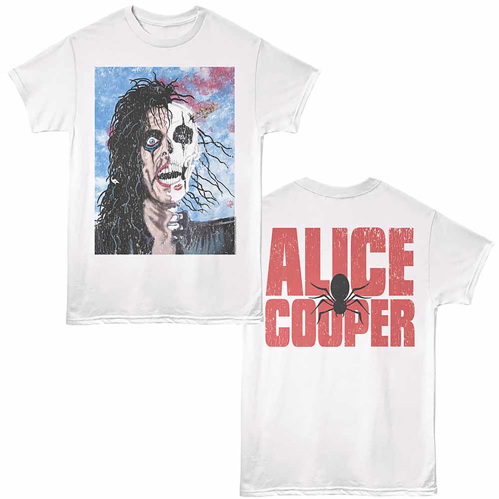 Alice Cooper - ALICE COOPER HALFSKULL TRASH Adult Shirt