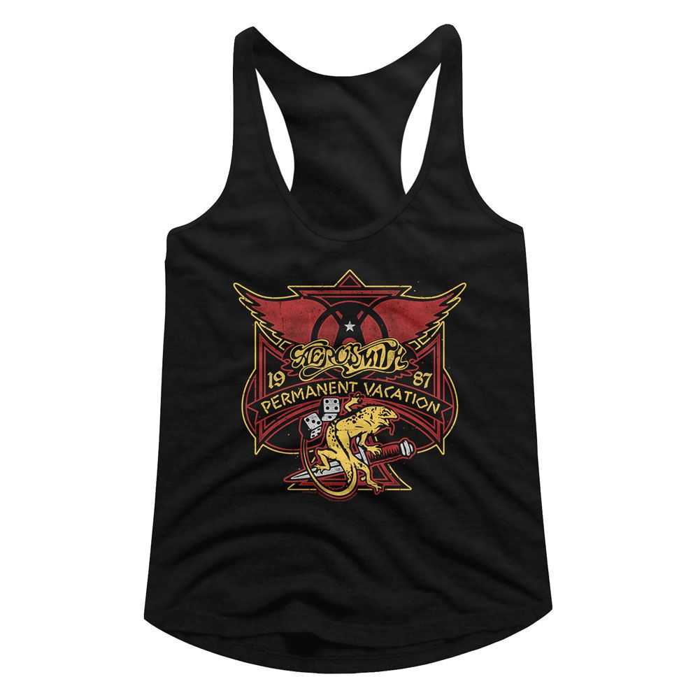 Aerosmith - PERM VACAY LIZARD Adult Shirt