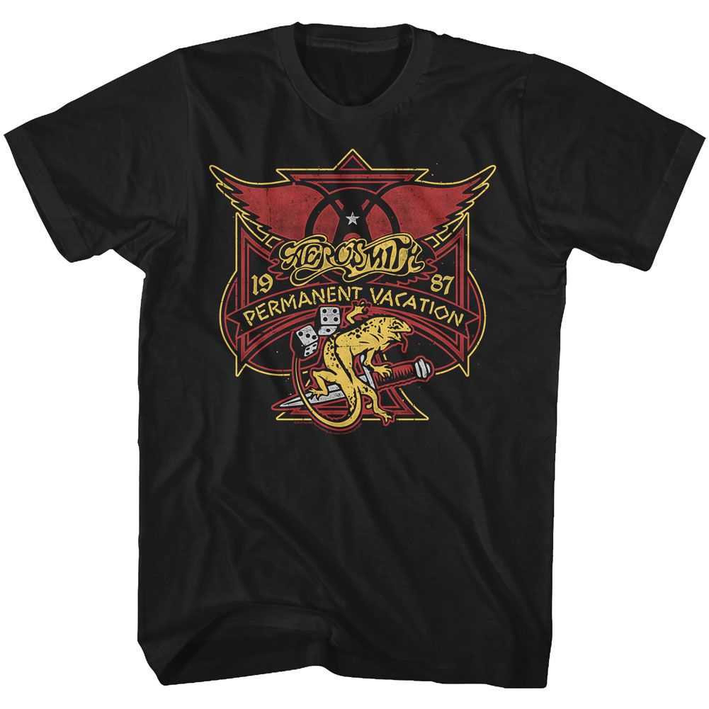 Aerosmith - PERM VACAY LIZARD Adult Shirt