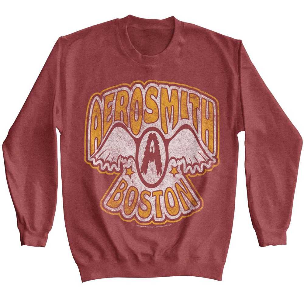 Aerosmith - AEROSMITH VTG LOGO BOSTON Adult Shirt