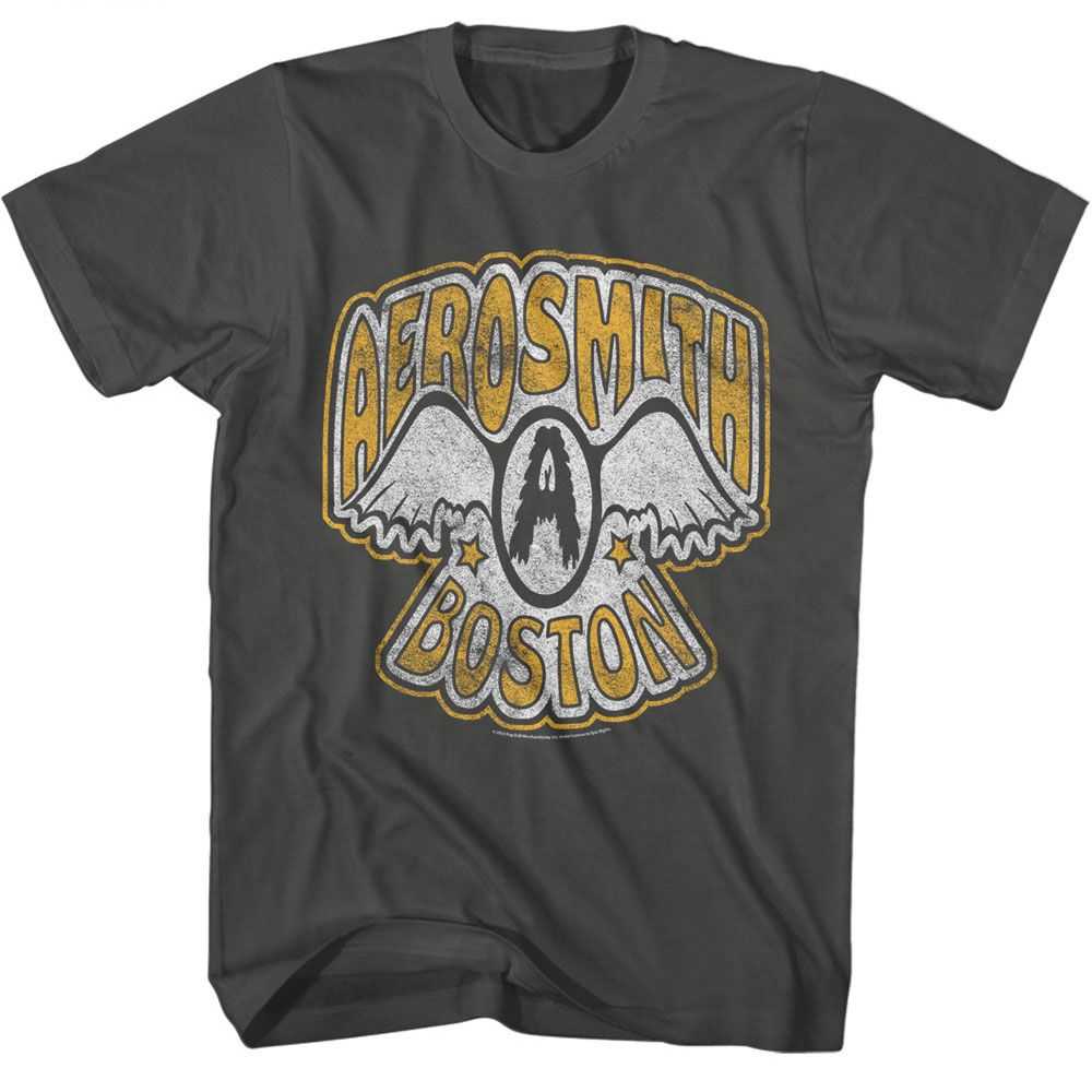 Aerosmith - AEROSMITH VTG LOGO BOSTON Adult Shirt