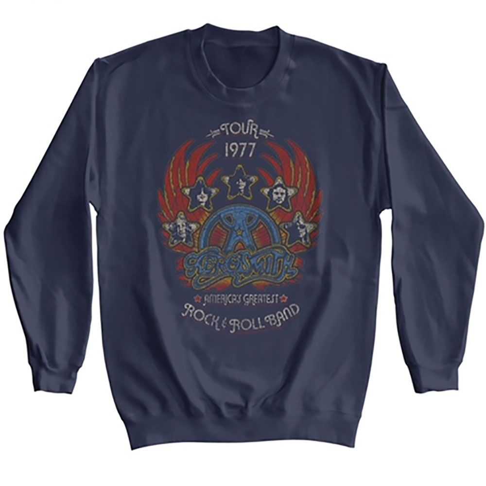Aerosmith - AEROSMITH TOUR 1977 DISTRESSY Adult Shirt