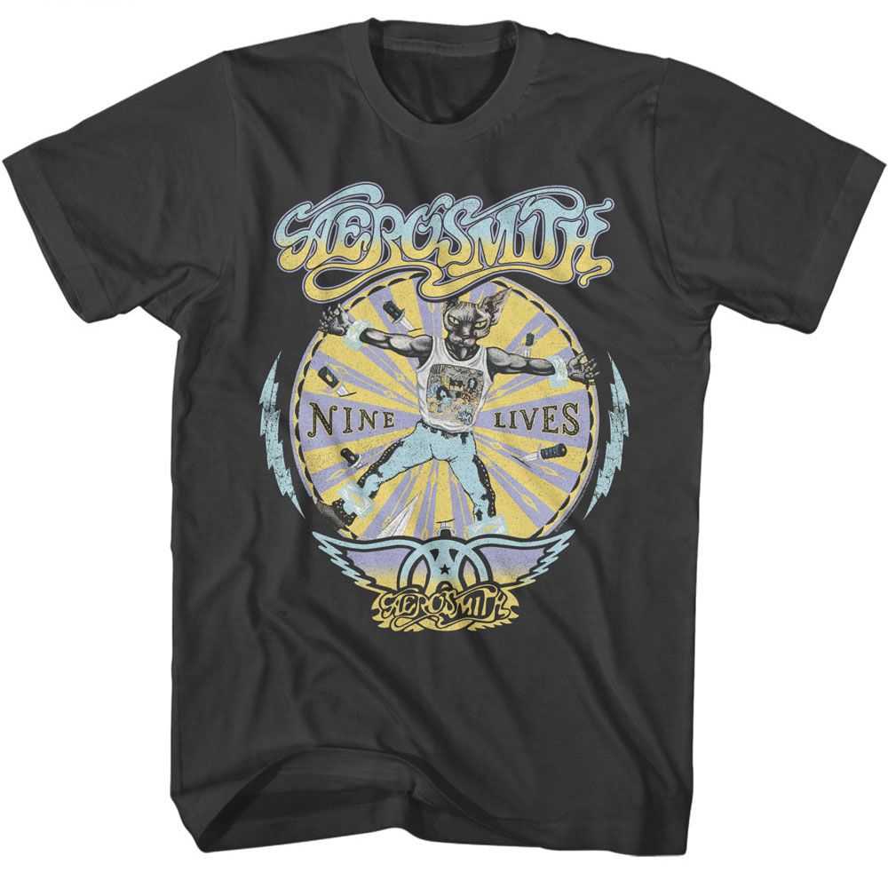 Aerosmith - AEROSMITH NINE LIVES RECOLOR Adult Shirt