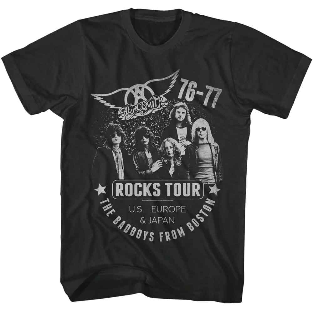 Aerosmith - AEROSMITH 76 77 ROCKS TOUR Adult Shirt