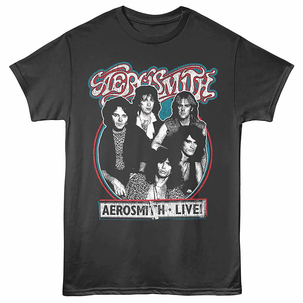 Aerosmith - AEROSMITH WEATHERED CIRCLE Adult Shirt