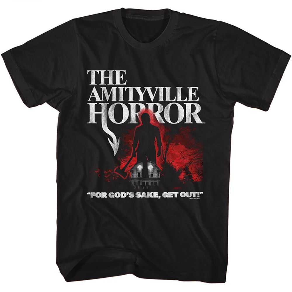 Amityville Horror - AMITYVILLE HORROR LUTZ WITH AXE SHADOW Adult Shirt