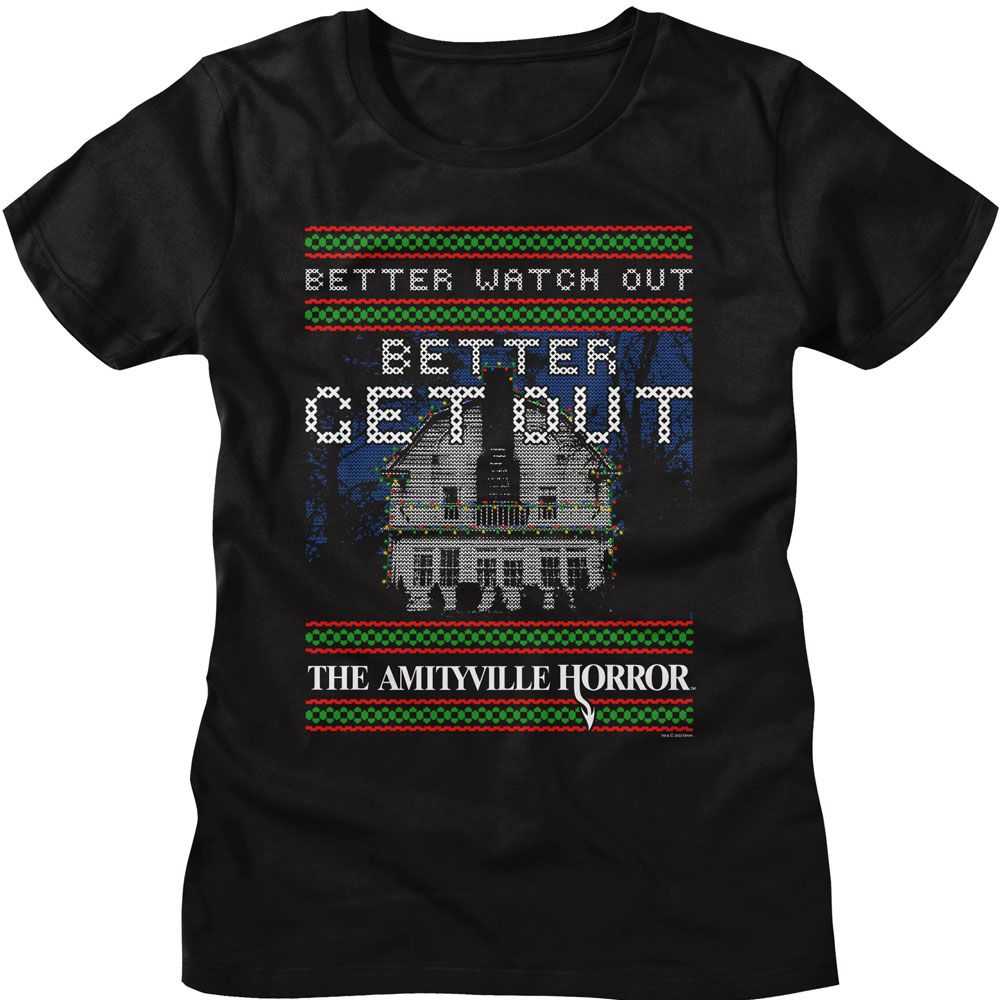 Amityville Horror - AMITYVILLE HORROR BETTER GET OUT Adult Shirt