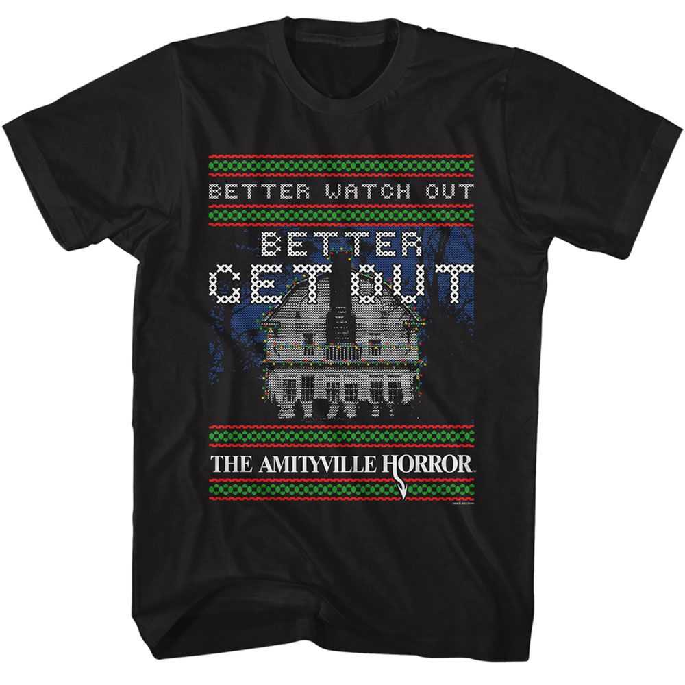 Amityville Horror - AMITYVILLE HORROR BETTER GET OUT Adult Shirt