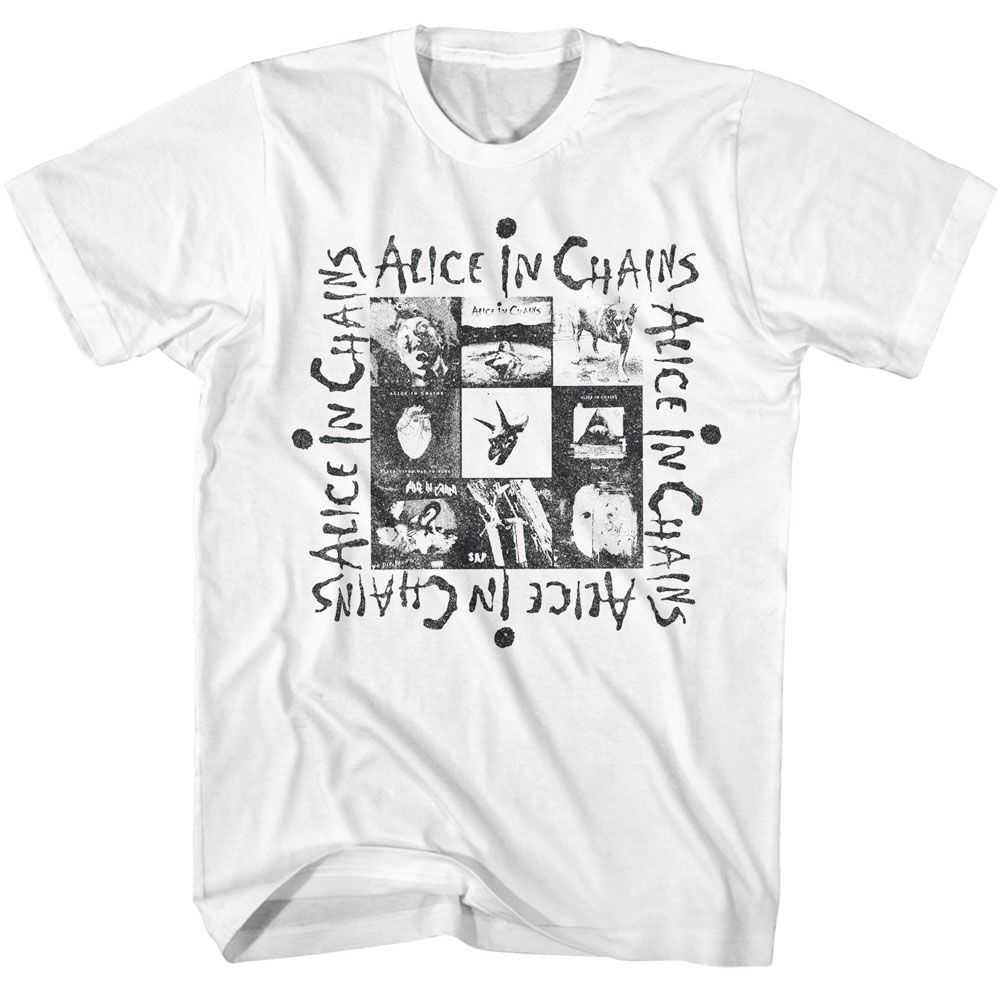 Alice In Chains - ALICE IN CHAINS MULTI ALBUM ART Adult Shirt
