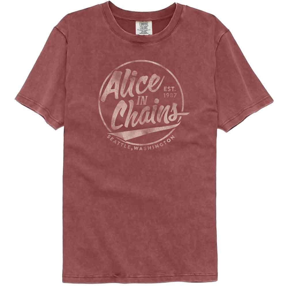 Alice In Chains - ALICE IN CHAINS CIRCLE TEXT Adult Shirt