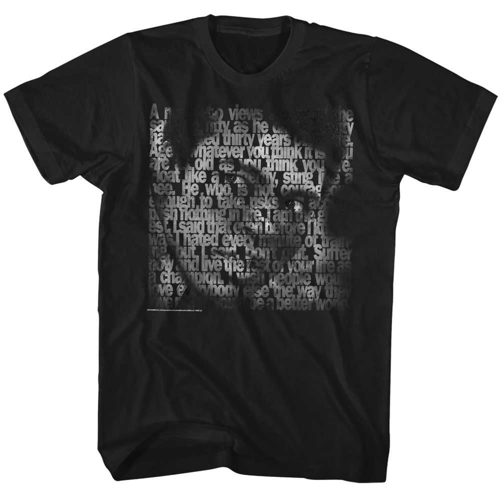 Muhammad Ali - WORDS OF WISDOM Adult Shirt