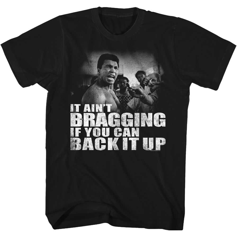 Muhammad Ali - DISTRESSED BACK IT UP Adult Shirt