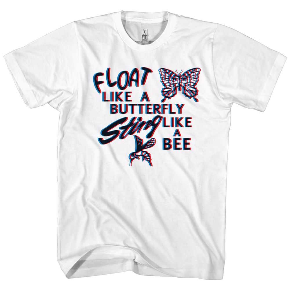 Muhammad Ali - FLOAT LIKE A BUTTERFLY Adult Shirt