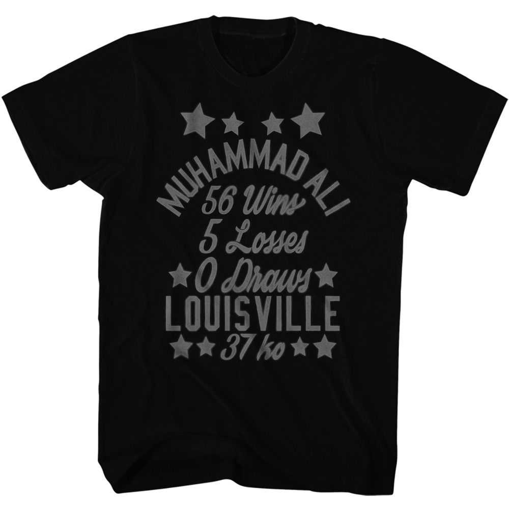 Muhammad Ali - MUHAMMAD ALI WIN LOSS DRAW Adult Shirt
