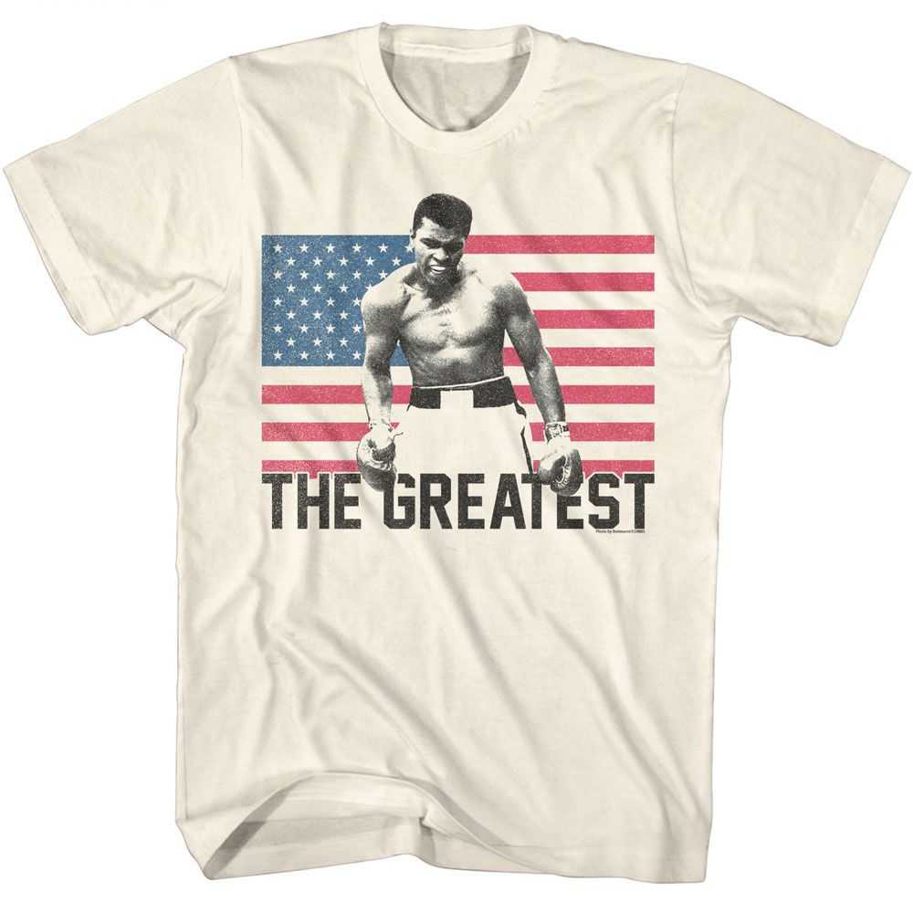 Muhammad Ali - MUHAMMAD ALI FLAG THE GREATEST Adult Shirt