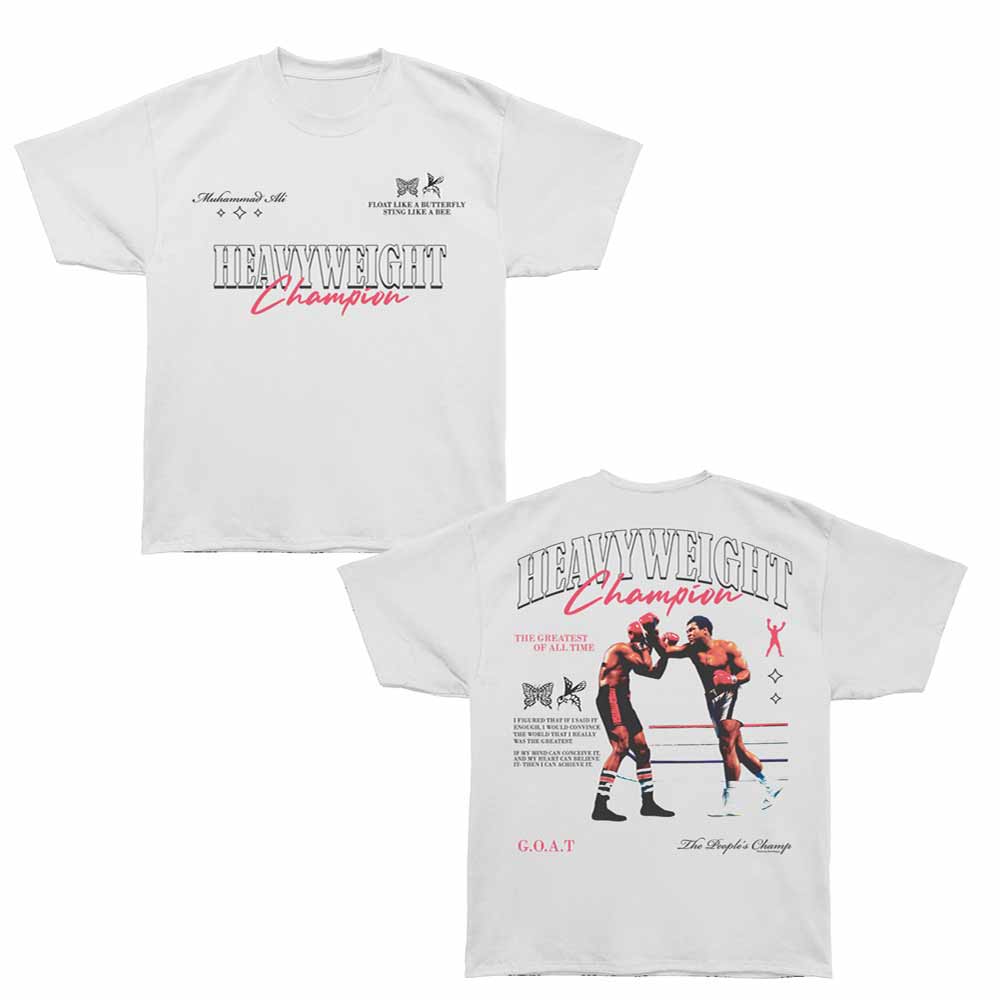 Muhammad Ali - MUHAMMAD ALI HEAVYWEIGHT CHAMPION F B Adult Shirt