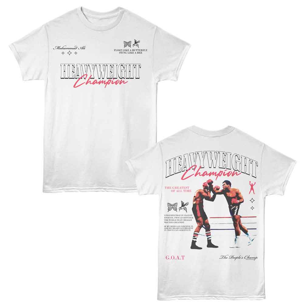 Muhammad Ali - MUHAMMAD ALI HEAVYWEIGHT CHAMPION F B Adult Shirt